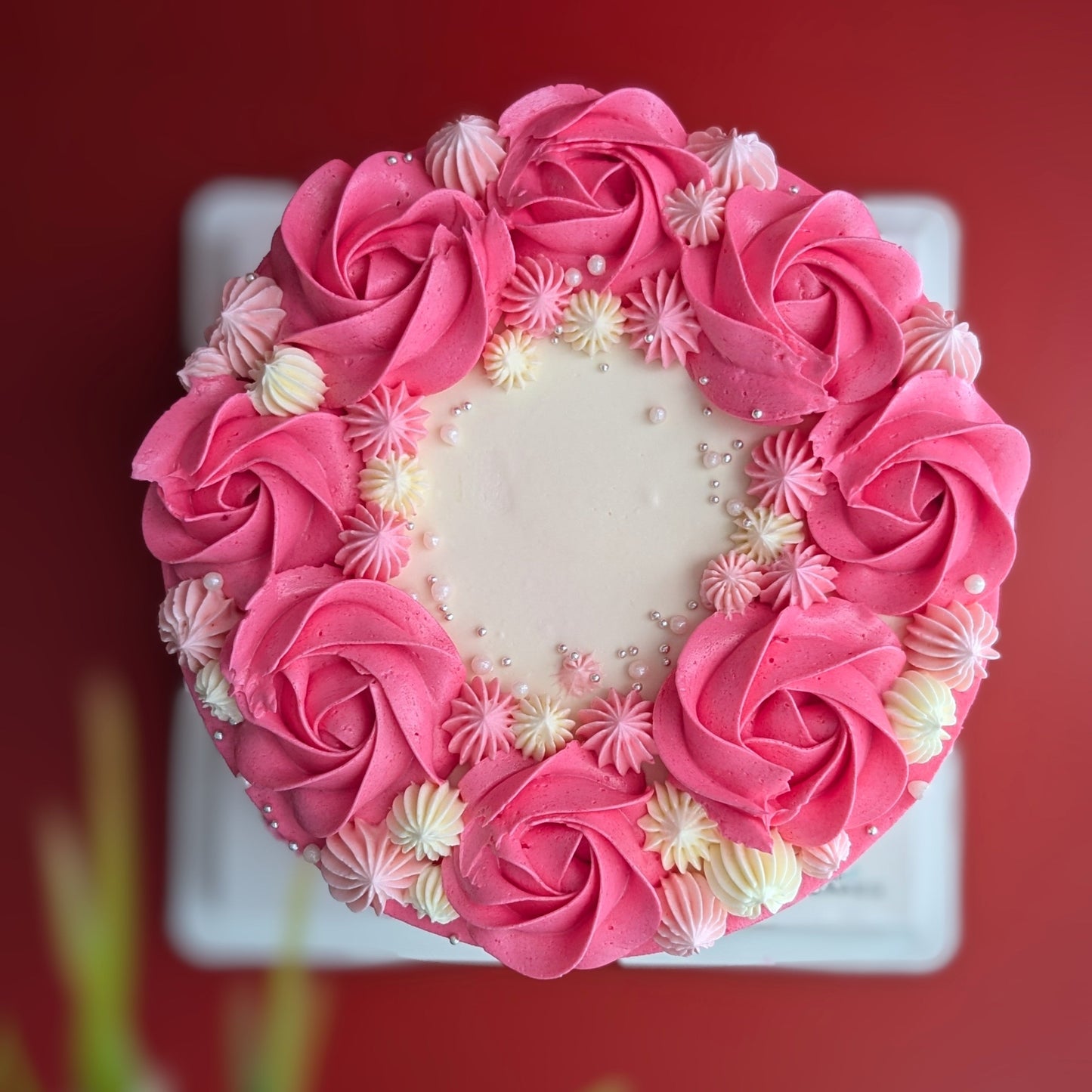 pink cake, birthday cake, Rosette Cake, girl birthday cake, healthy cake