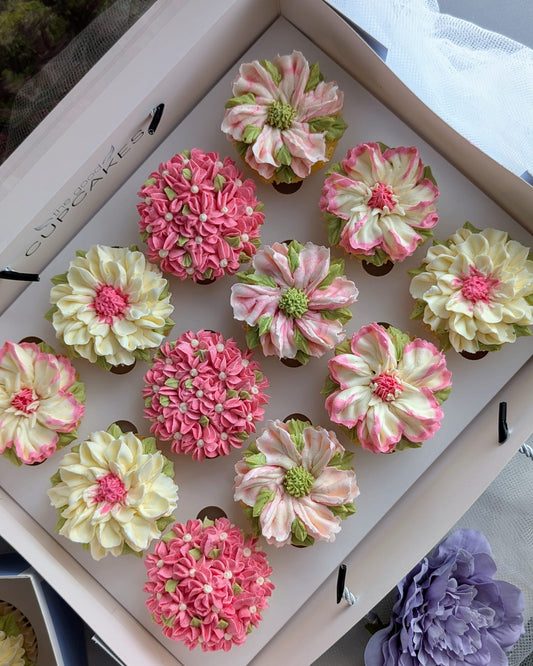 floral cupcakes singapore low calories healthy