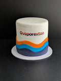 Custom branded corporate cupcakes for a client gifting order, The Good Cupcakes Singapore