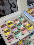 Custom corporate cake with logo branding, past client project, The Good Cupcakes Singapore