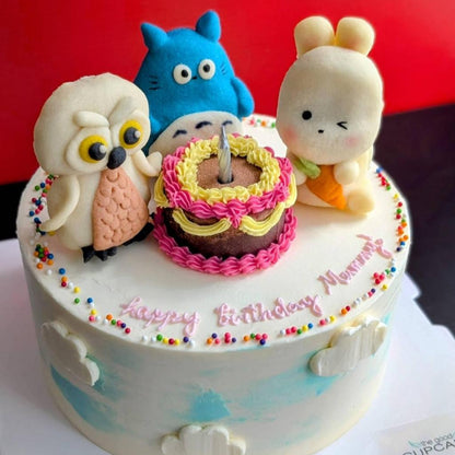 Party animal cake, cute cake, birthday cake, low calories, healthy cake, The Good Cupcakes Singapore