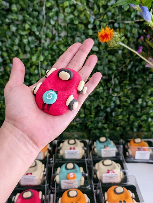 Car-themed shortbread cookies, handmade and low sugar, The Good Cupcakes Singapore