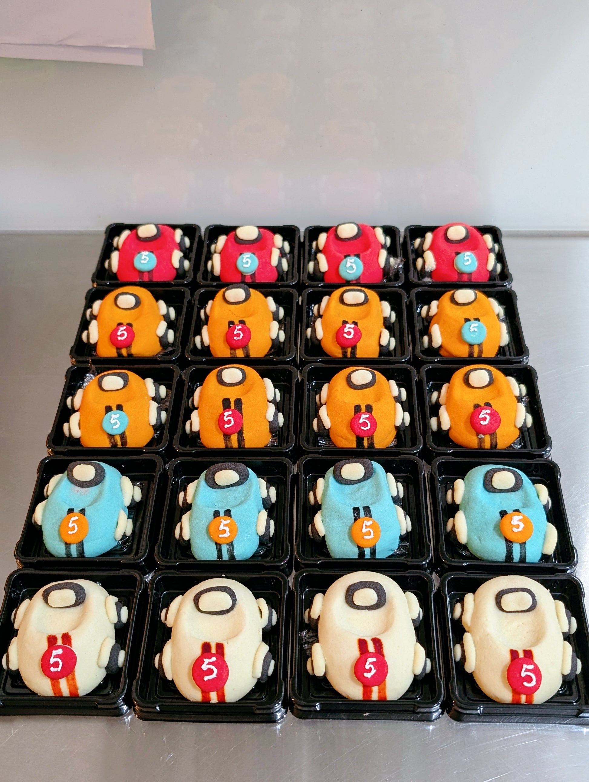 Car-themed shortbread cookies, handmade and low sugar, The Good Cupcakes Singapore