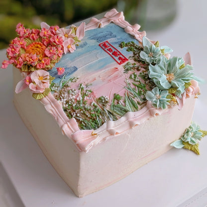 birthday cake, flower cake, mom cake, healthy cake, floral cake, low calories cake