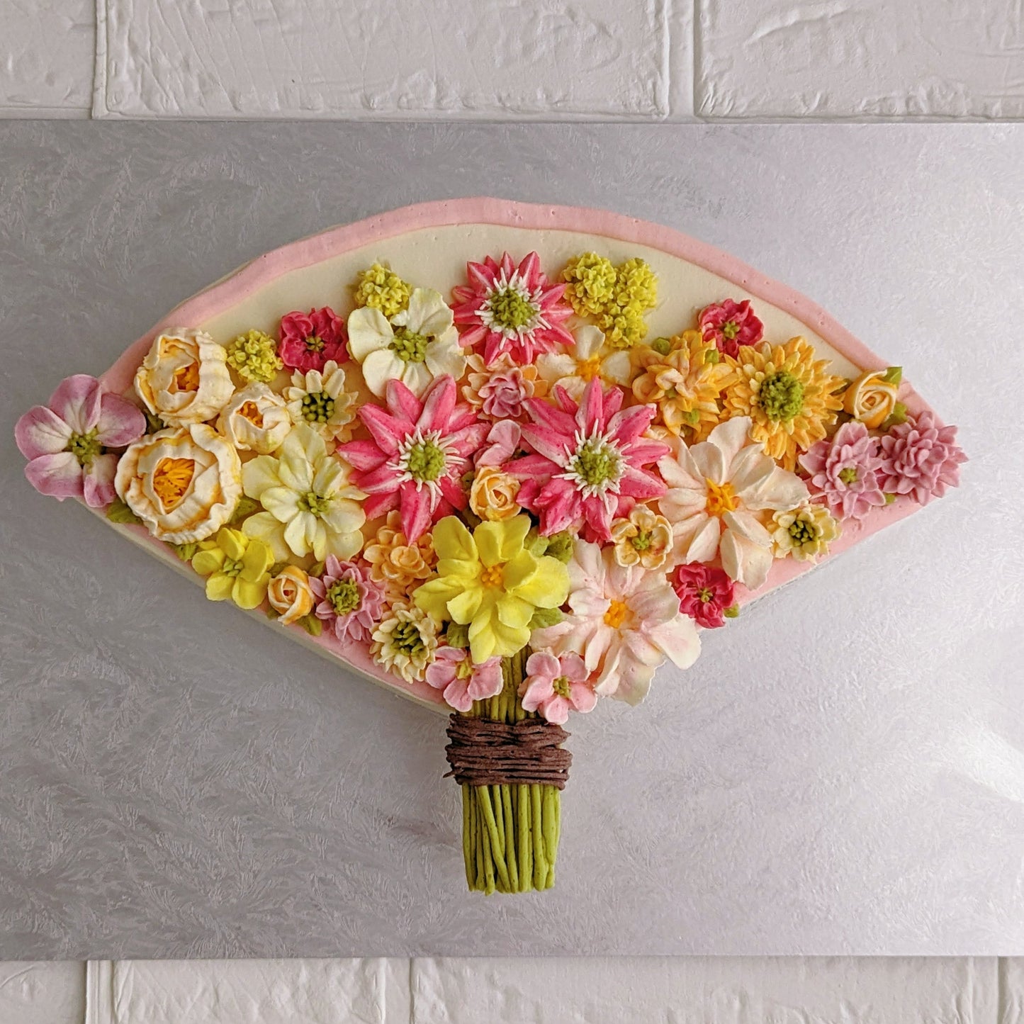 bean paste flowers, floral cake, flower cake, birthday cake, low calories, healthy cake