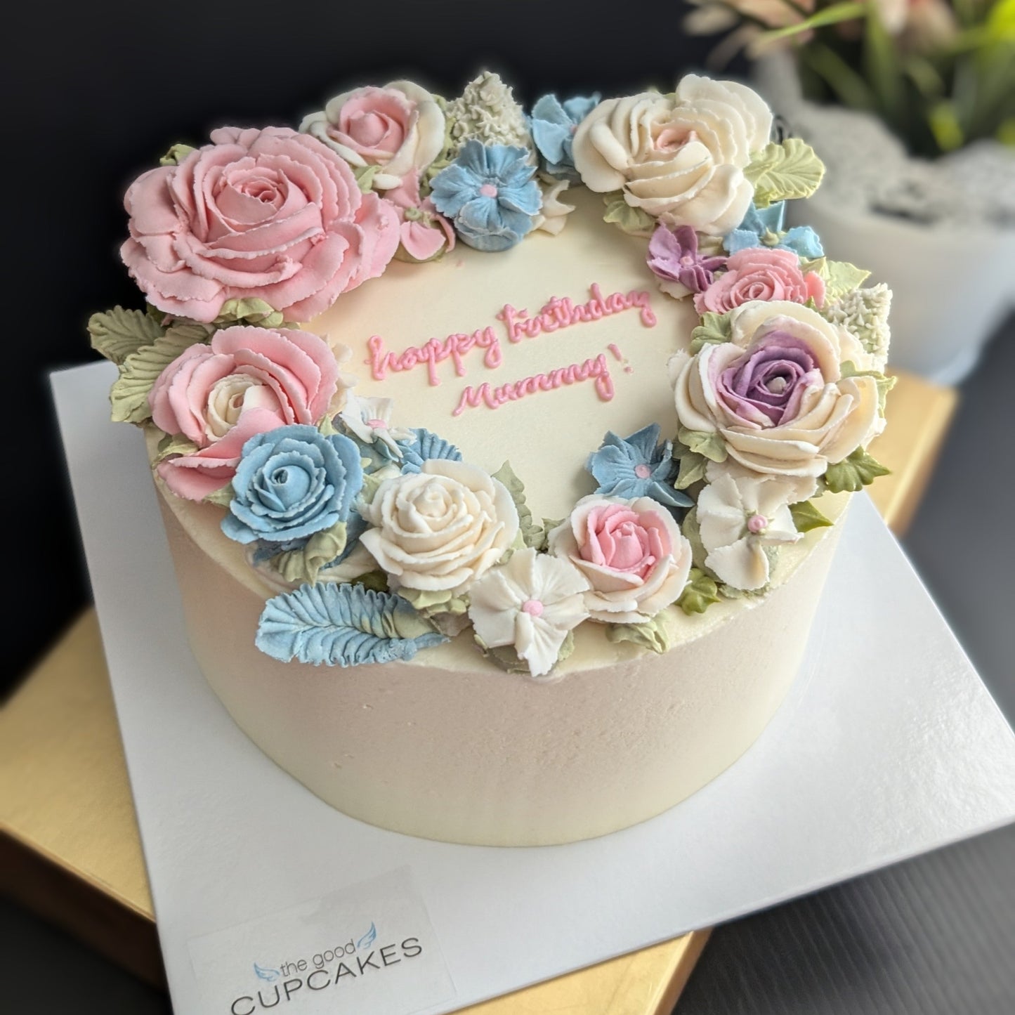 bean paste flowers, floral cake, flower cake, birthday cake, low calories, healthy cake