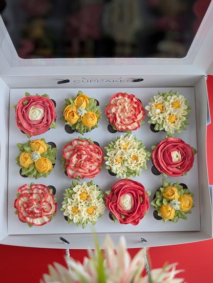 floral cupcakes singapore low calories healthy