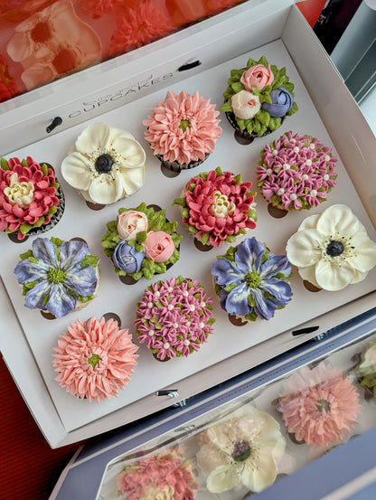 floral cupcakes singapore low calories healthy