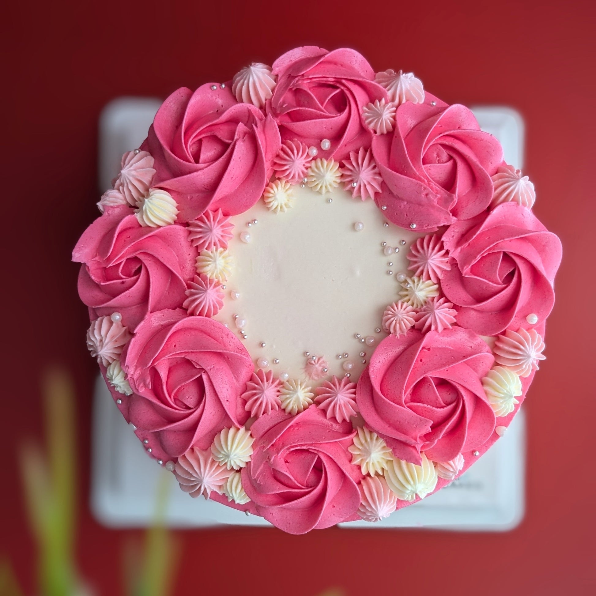 pink cake, birthday cake, Rosette Cake, girl birthday cake, healthy cake
