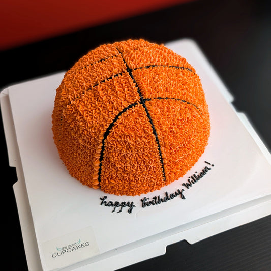 low calorie cake, healthy cake, basketball cake, birthday cake, boy cake, sports cake