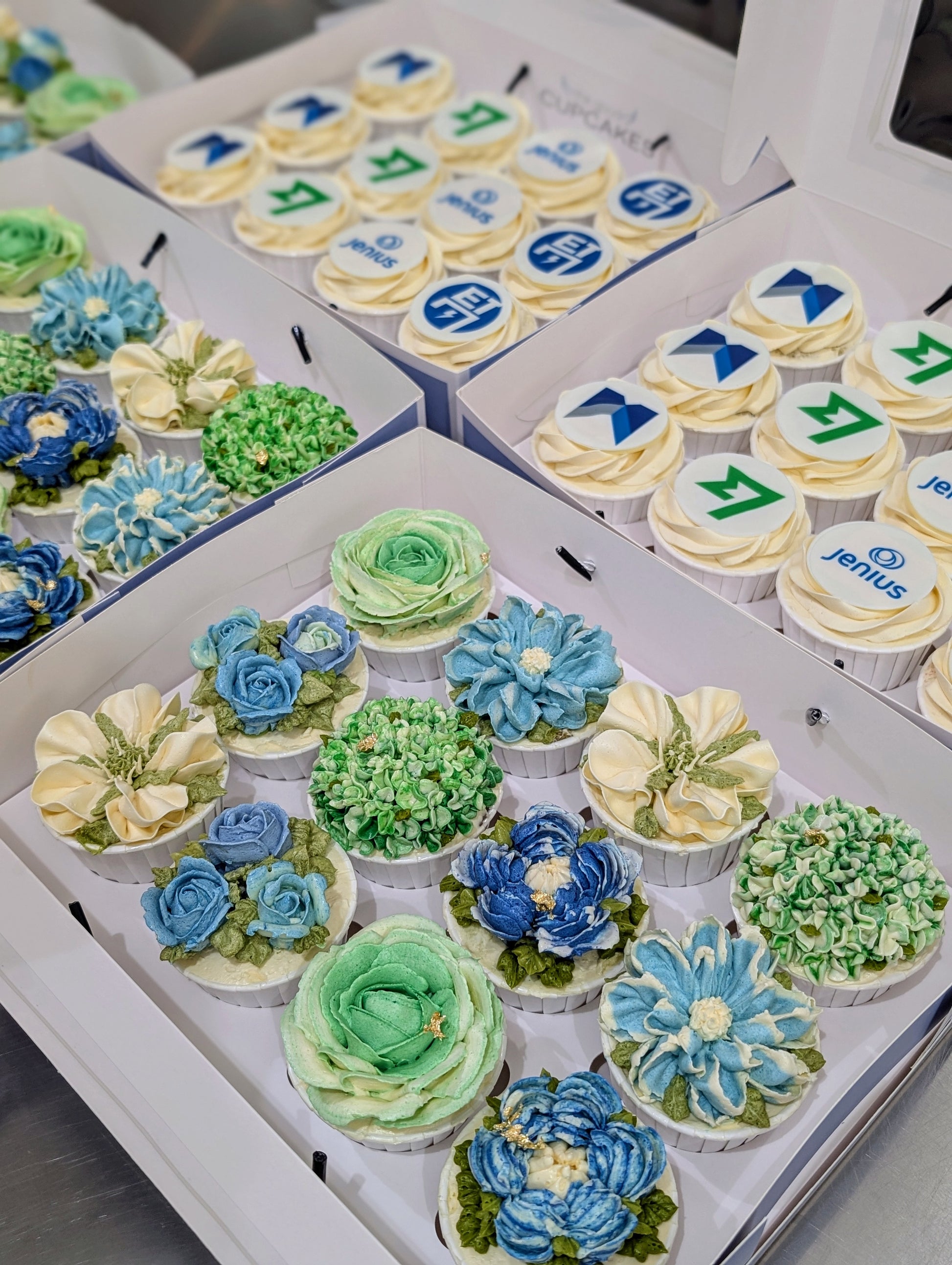 Corporate branded cake for client event, Singapore