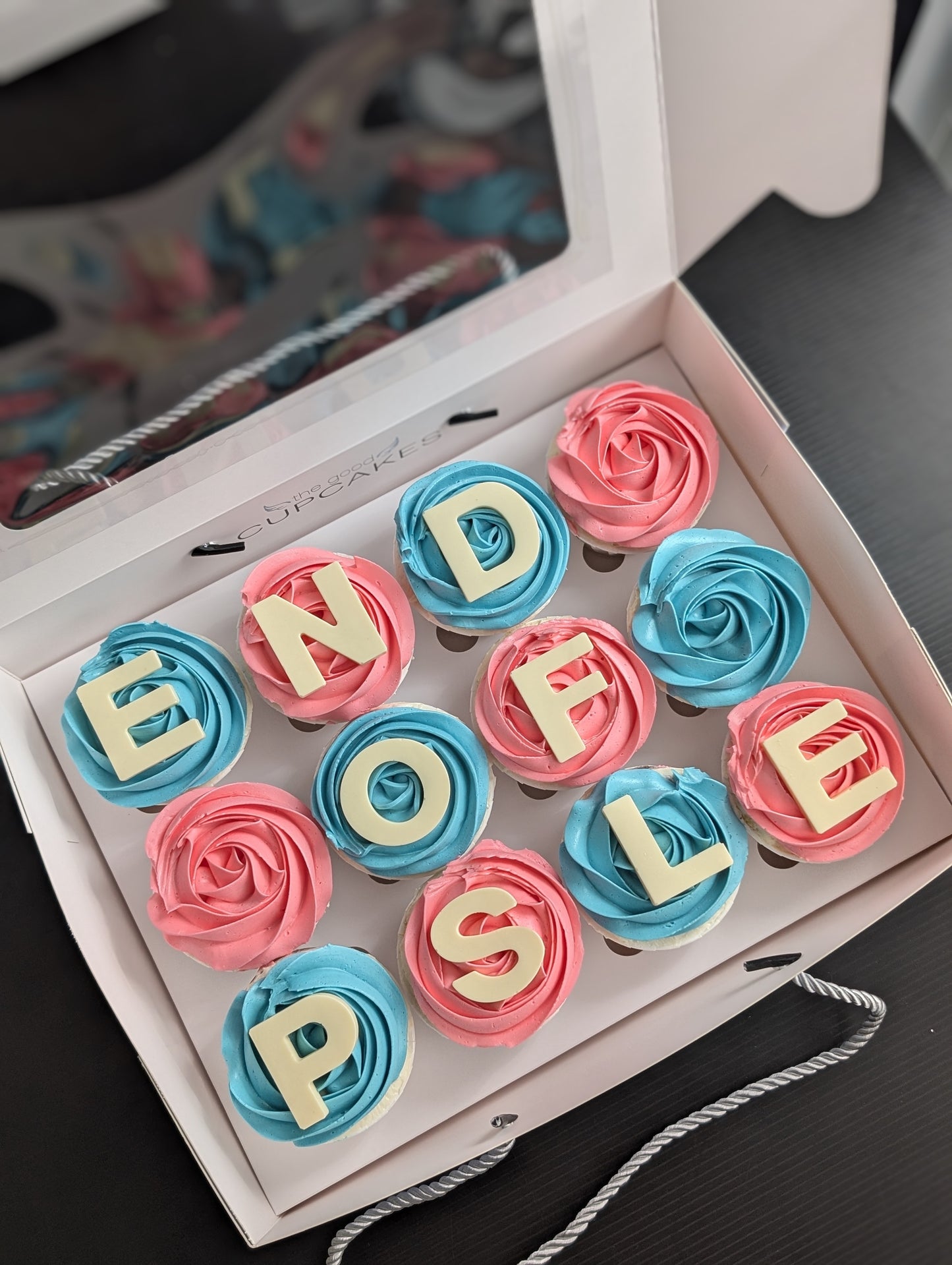150 calories, no fondant, handmade chocolate letters, made to order