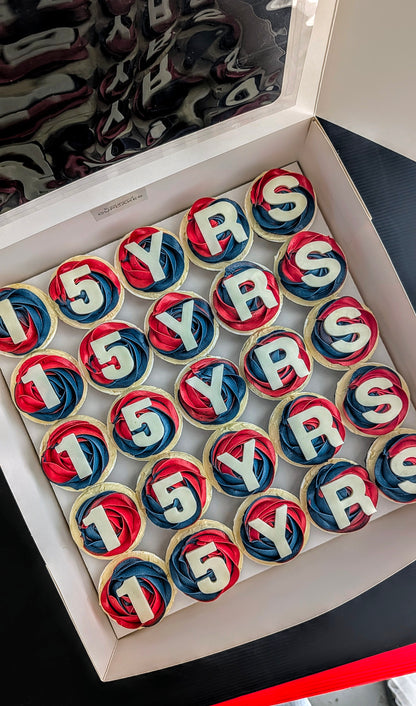 150 calories, no fondant, handmade chocolate letters, made to order