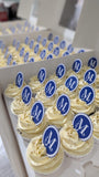 Logo cupcakes made for a corporate client, The Good Cupcakes Singapore