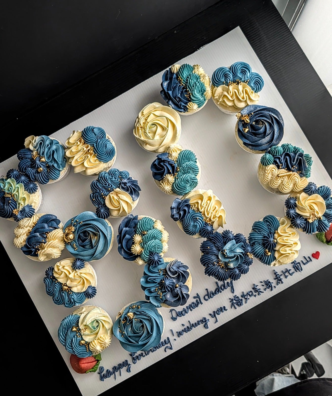 Floral Number Cupcakes | Custom Design