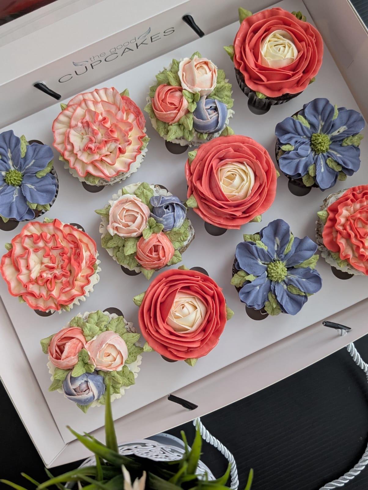 Floral Cupcakes - Bulk Corporate Gifting Boxes | 150 Calories