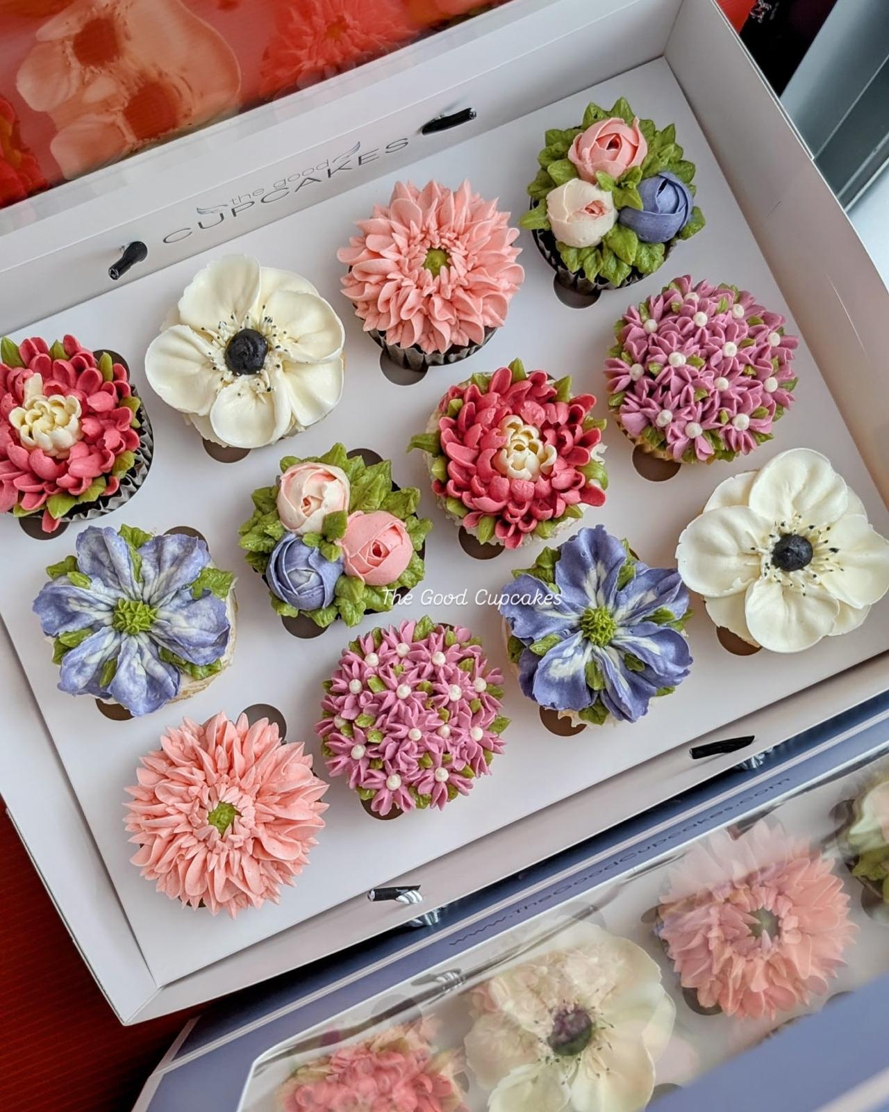 Floral Cupcakes - Bulk Corporate Gifting Boxes | 150 Calories